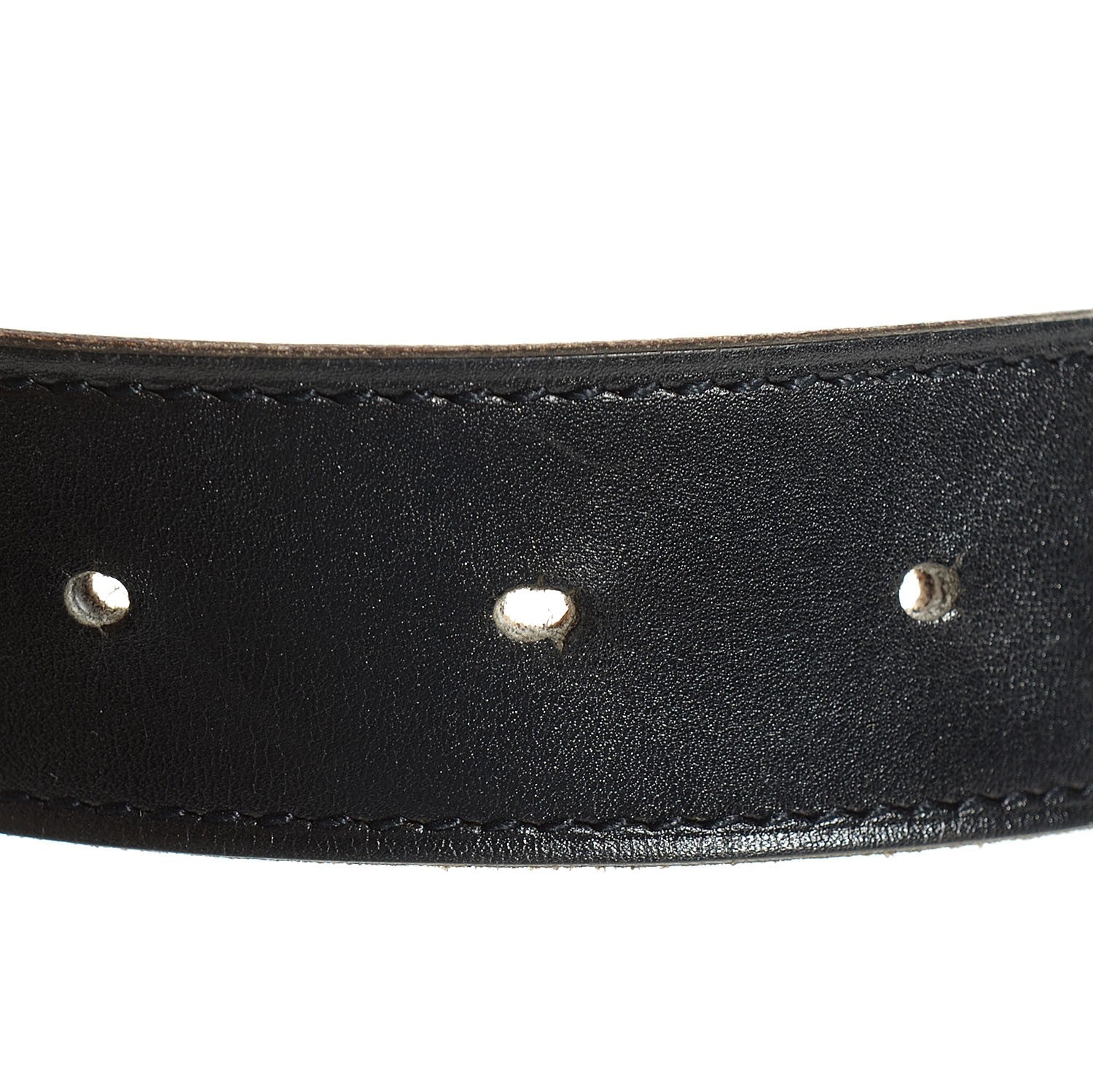 Hermes Box Togo Polished 32mm H Belt 80 Black Gold 5 of 8