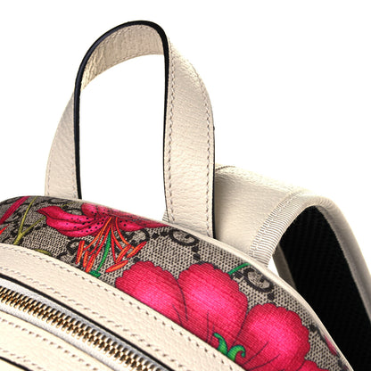 Gucci GG Supreme Monogram Flora Web Small Ophidia Day Backpack White 11 of 14