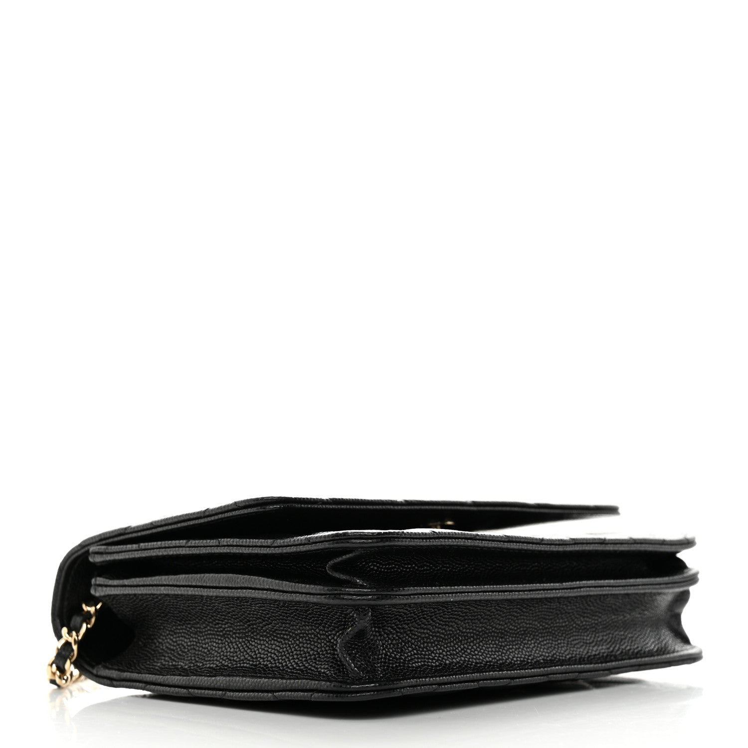 Chanel Caviar Quilted Square Wallet On Chain WOC Black 5 of 12