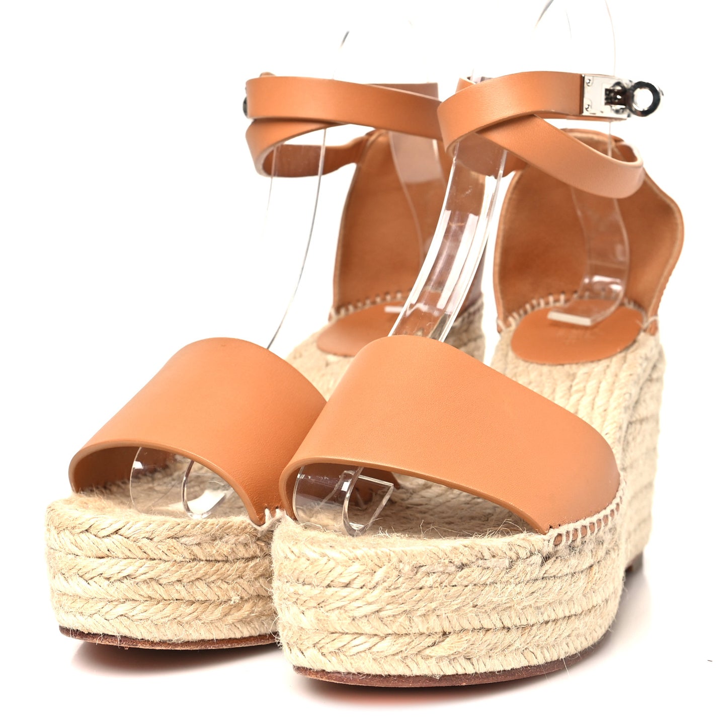 Calfskin Tipoli Espadrille Wedge Sandals 37 Gold