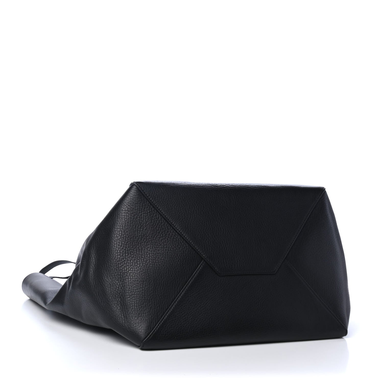 Celine Soft Grained Calfskin Medium Belt Cabas Phantom Black 3 of 4