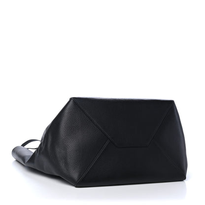 Celine Soft Grained Calfskin Medium Belt Cabas Phantom Black 3 of 4