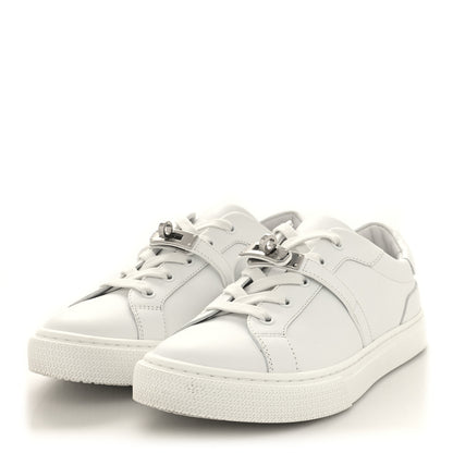 Hermes Calfskin Day Sneakers 38 White 3 of 7