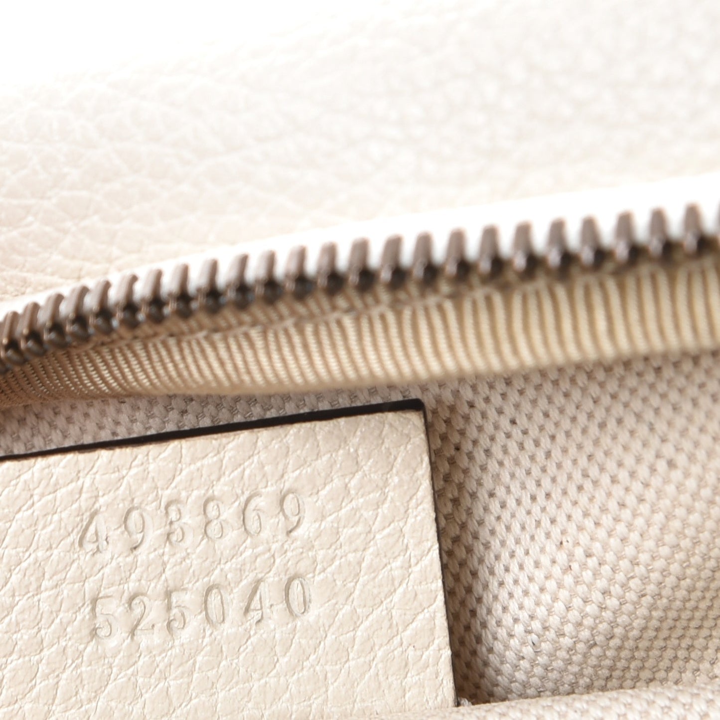 Grained Calfskin Logo Belt Bag White