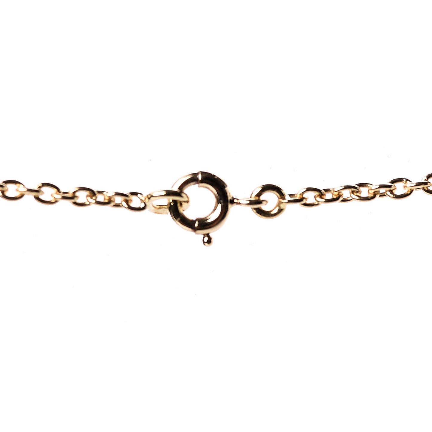 18K Yellow Gold Diamond White Coral Bow Necklace