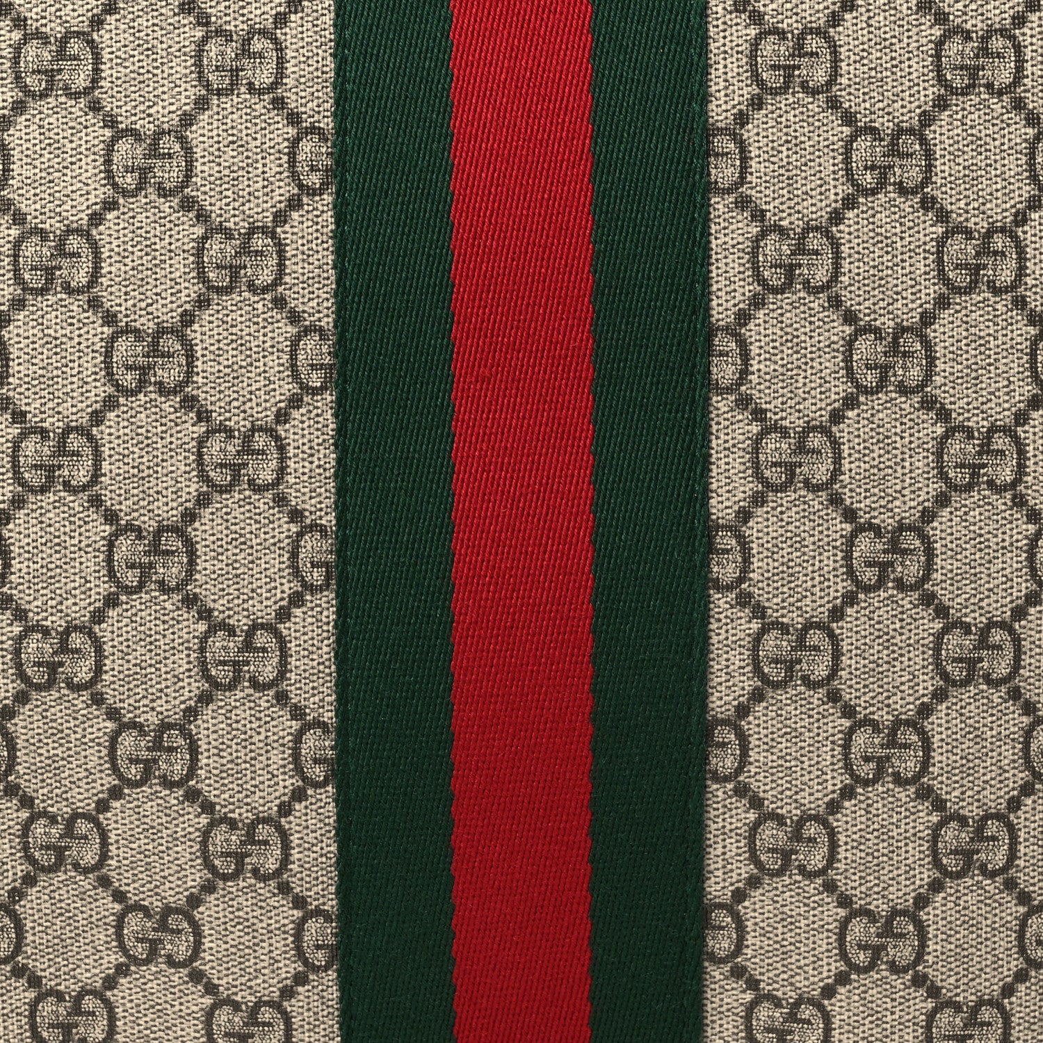 Gucci GG Supreme Monogram Textured Dollar Calfskin Web Ophidia Savoy Garment Bag Beige Ebony New Acero 8 of 12