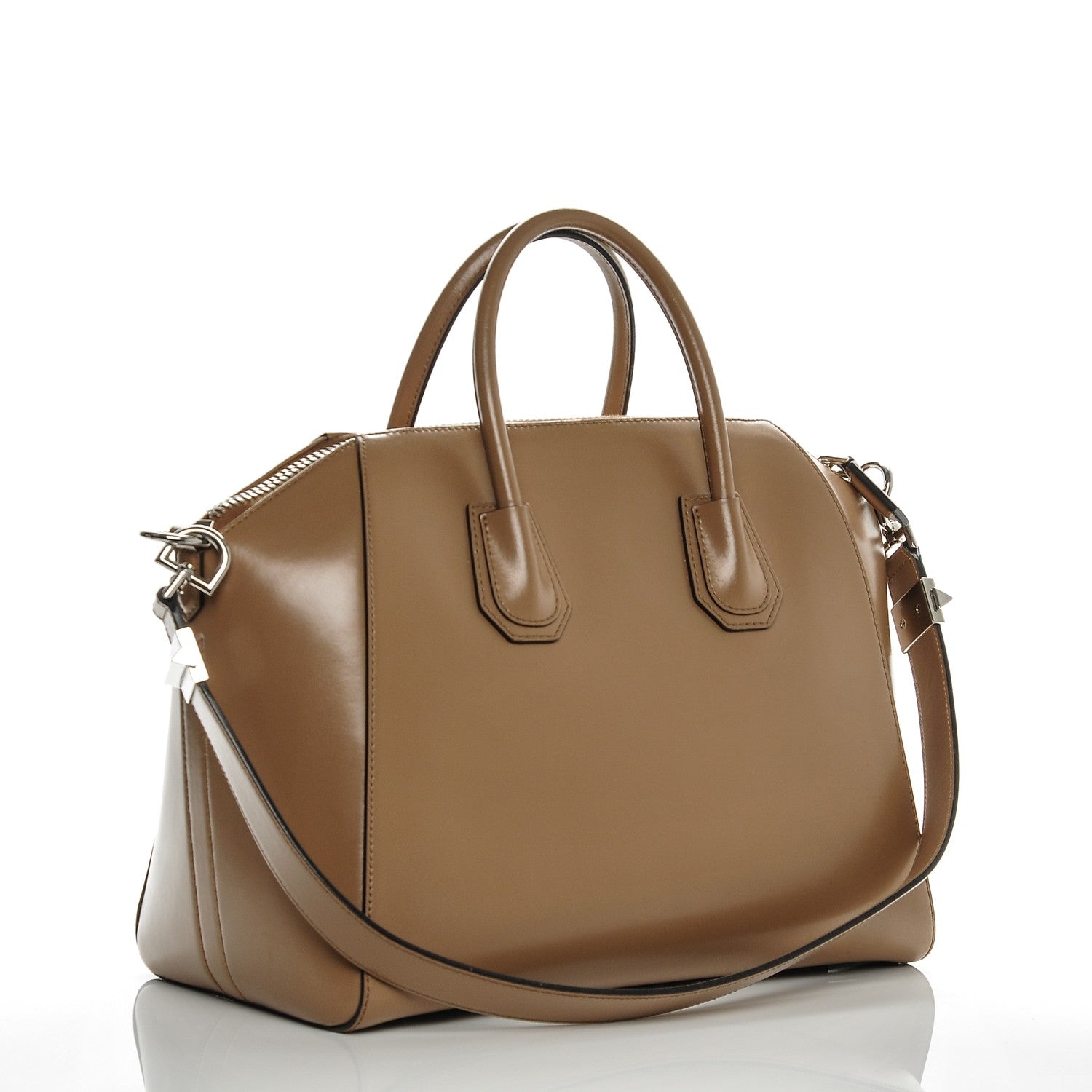 Givenchy Shiny Lord Calfskin Medium Antigona Dark Beige 3 of 6