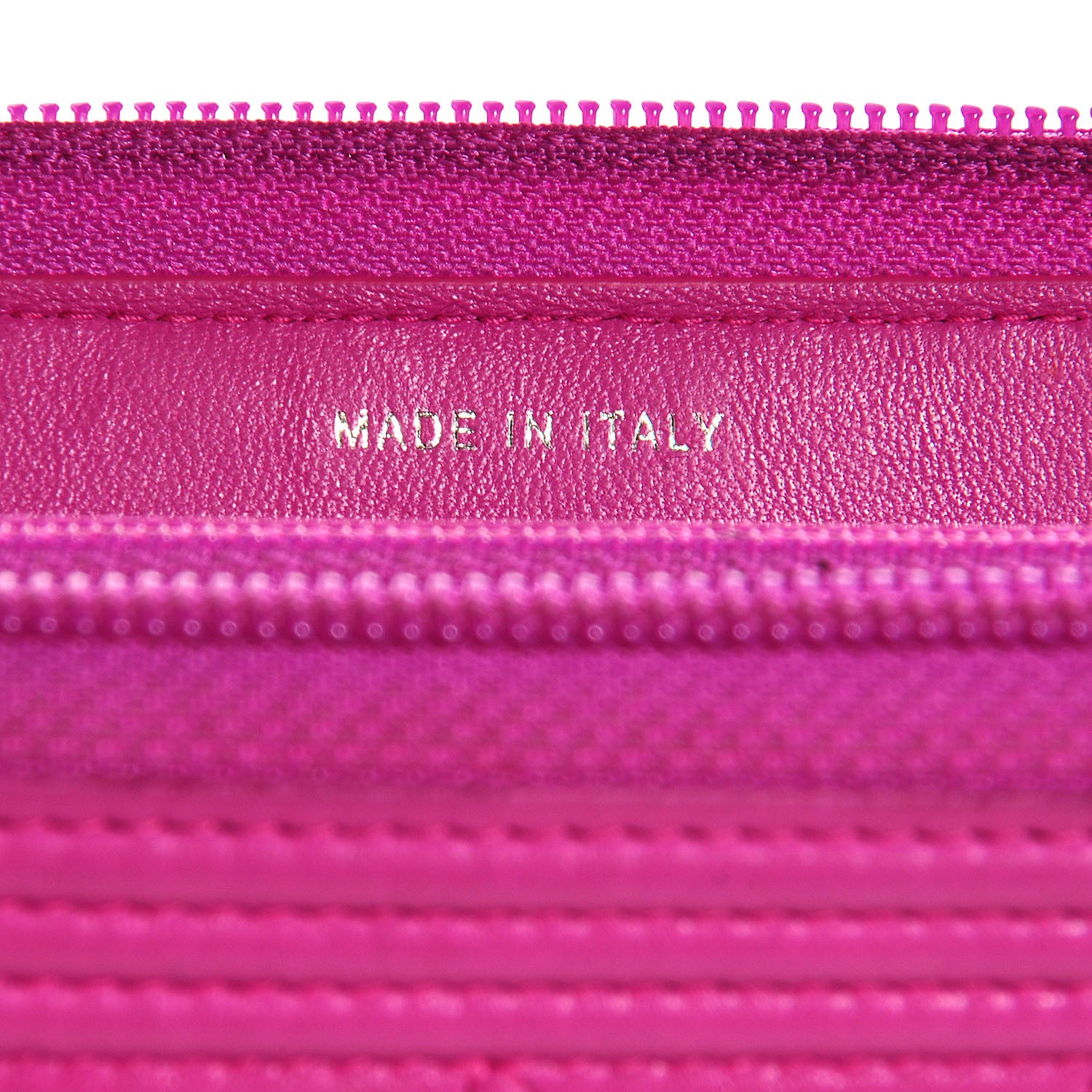 Chanel Lambskin Quilted Boy Zip Wallet Fuchsia 7 of 9
