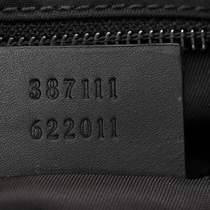 Gucci GG Supreme Monogram Web Messenger Bag Black 7 of 10