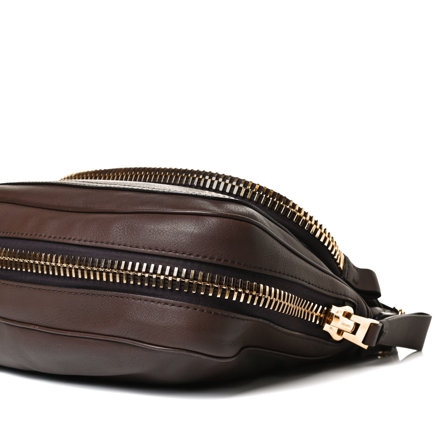 Tom Ford Pebbled Calfskin Large Jennifer Dark Brown 10 of 11