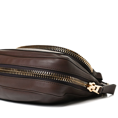 Tom Ford Pebbled Calfskin Large Jennifer Dark Brown 10 of 11