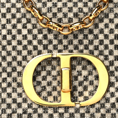 Christian Dior Calfskin Beaded Small Caro Bag Grey 9 of 9