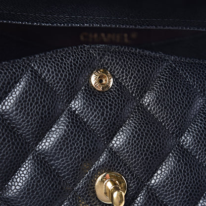 Chanel Caviar Quilted Jumbo Double Flap Black 8 of 18