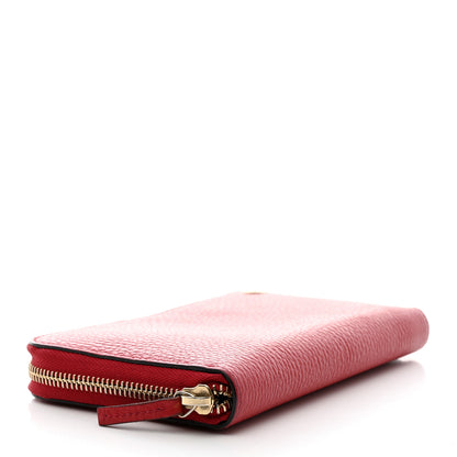 Gucci Dollar Calfskin GG Zip Around Wallet Red 4 of 8