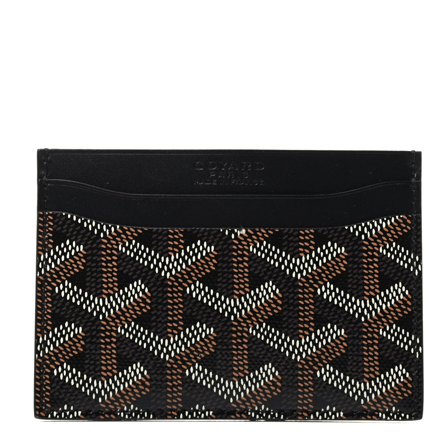 Goyardine Saint Sulpice Card Holder Black