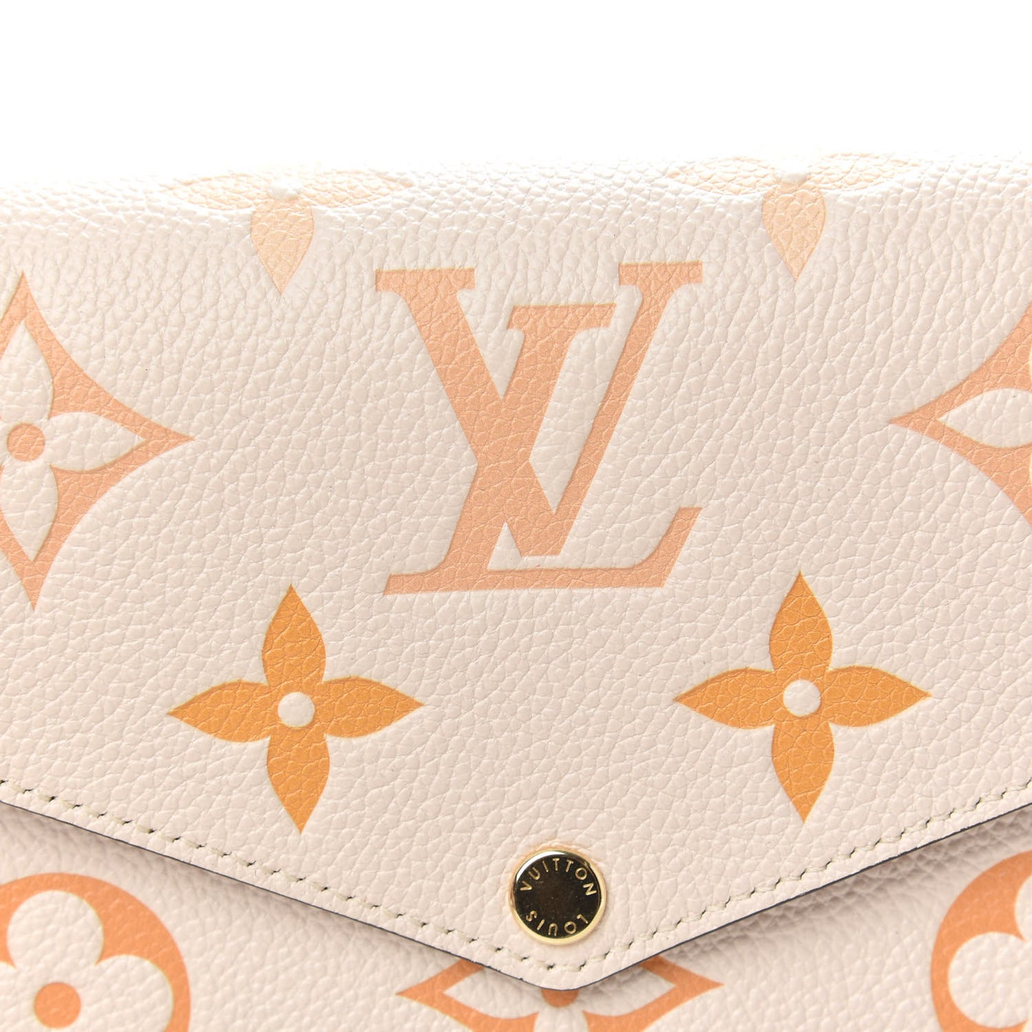 Empreinte Monogram Giant By The Pool Felicie Pochette Chain Wallet Cream Saffron