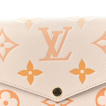 Louis Vuitton Empreinte Monogram Giant By The Pool Felicie Pochette Chain Wallet Cream Saffron 7 of 9