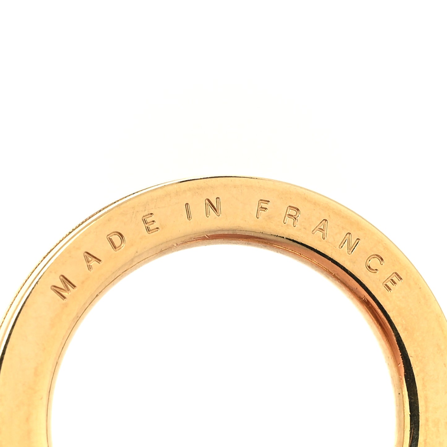 Metal Pochette Extender Key Ring Chain Gold