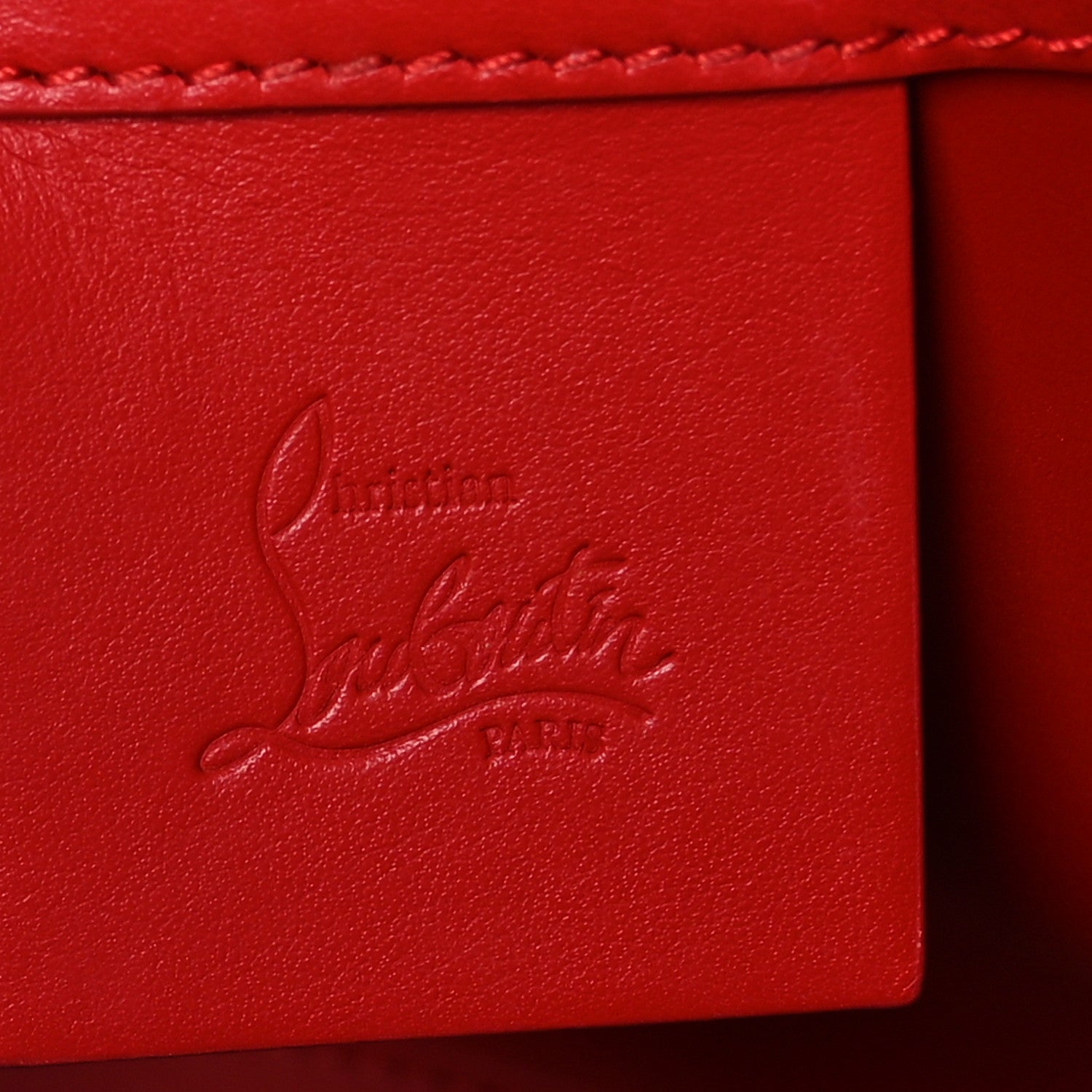 Christian Louboutin Calfskin Spikes Loubinthesky Medium Paloma Red