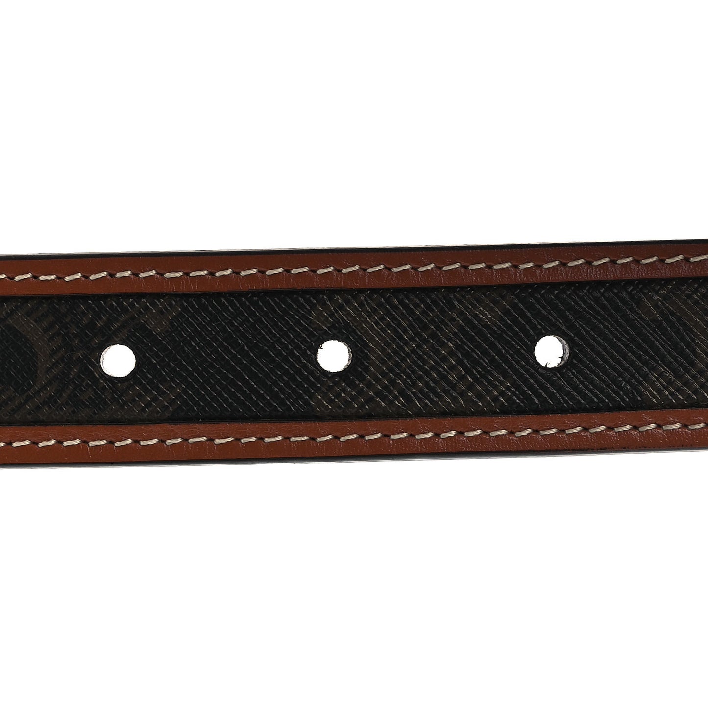 Canvas Calfskin Medium 25mm Triomphe 85 34 Belt Tan