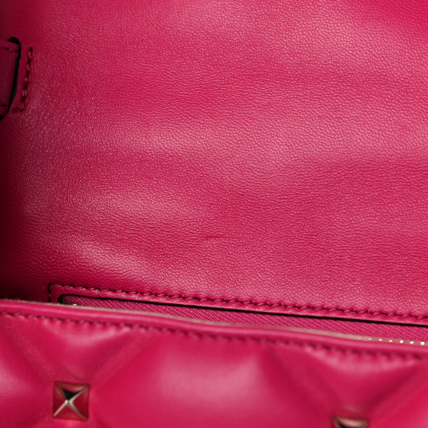 Nappa Medium Candystud Top Handle Bag Absolute Disco Pink