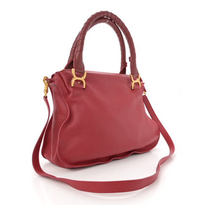 Chloe Calfskin Medium Marcie Satchel Red 3 of 12