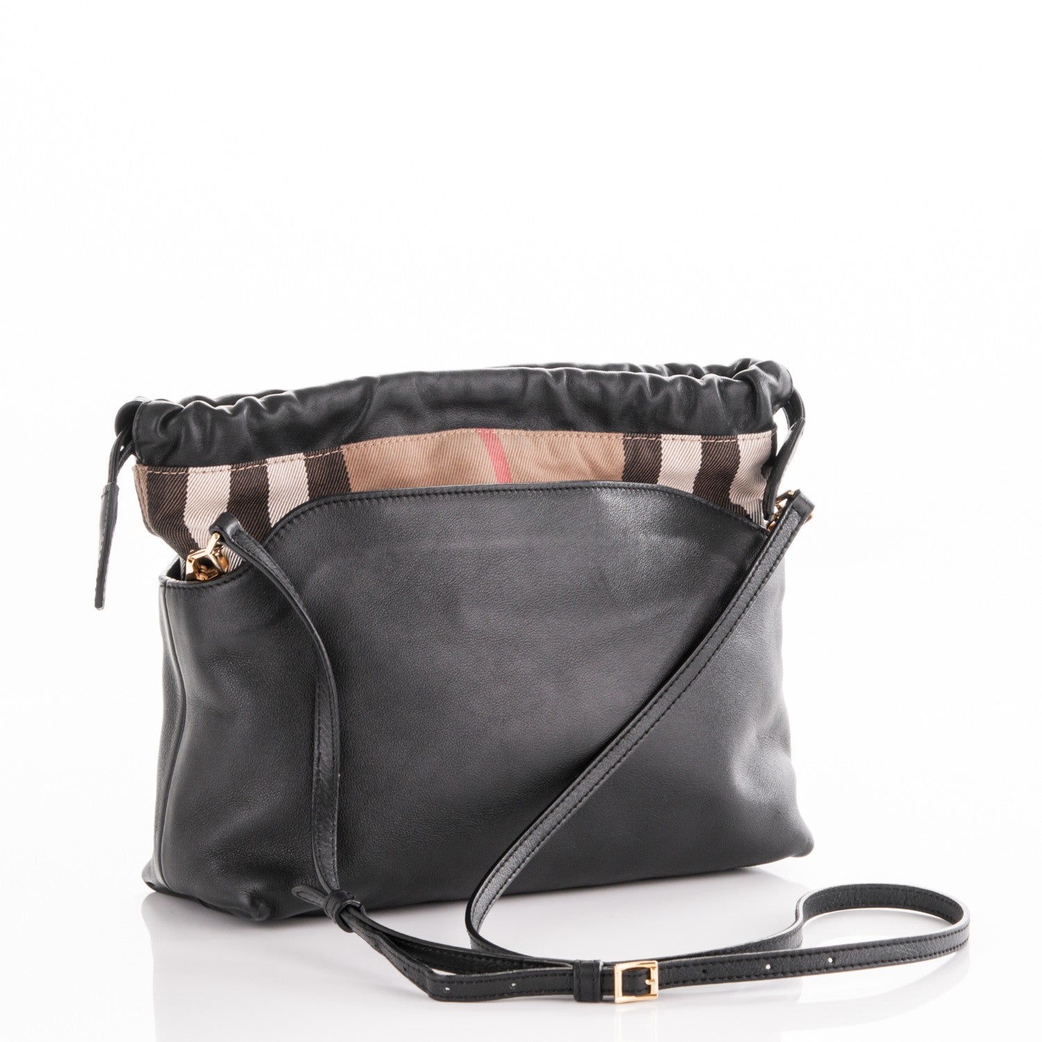 Burberry Calfskin House Check Little Crush Black 3 of 8
