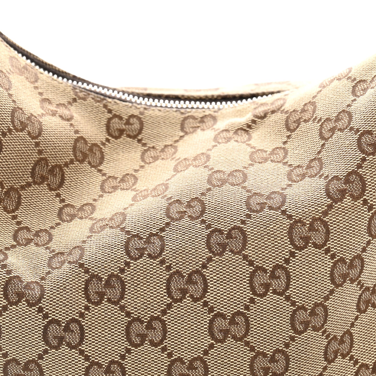 Monogram Medium Horsebit Chain Hobo Off White