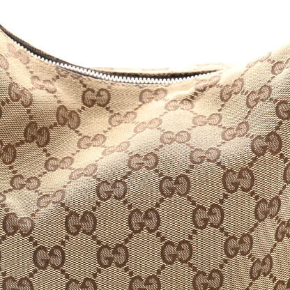 Gucci Monogram Medium Horsebit Chain Hobo Off White 8 of 14