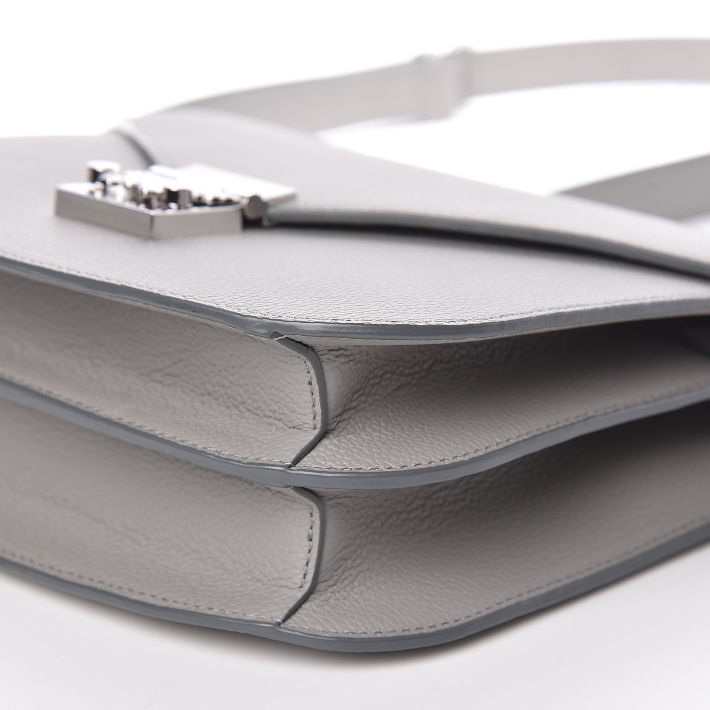 Grained Calfskin Patricia Park Avenue Crossbody Bag Arch Grey