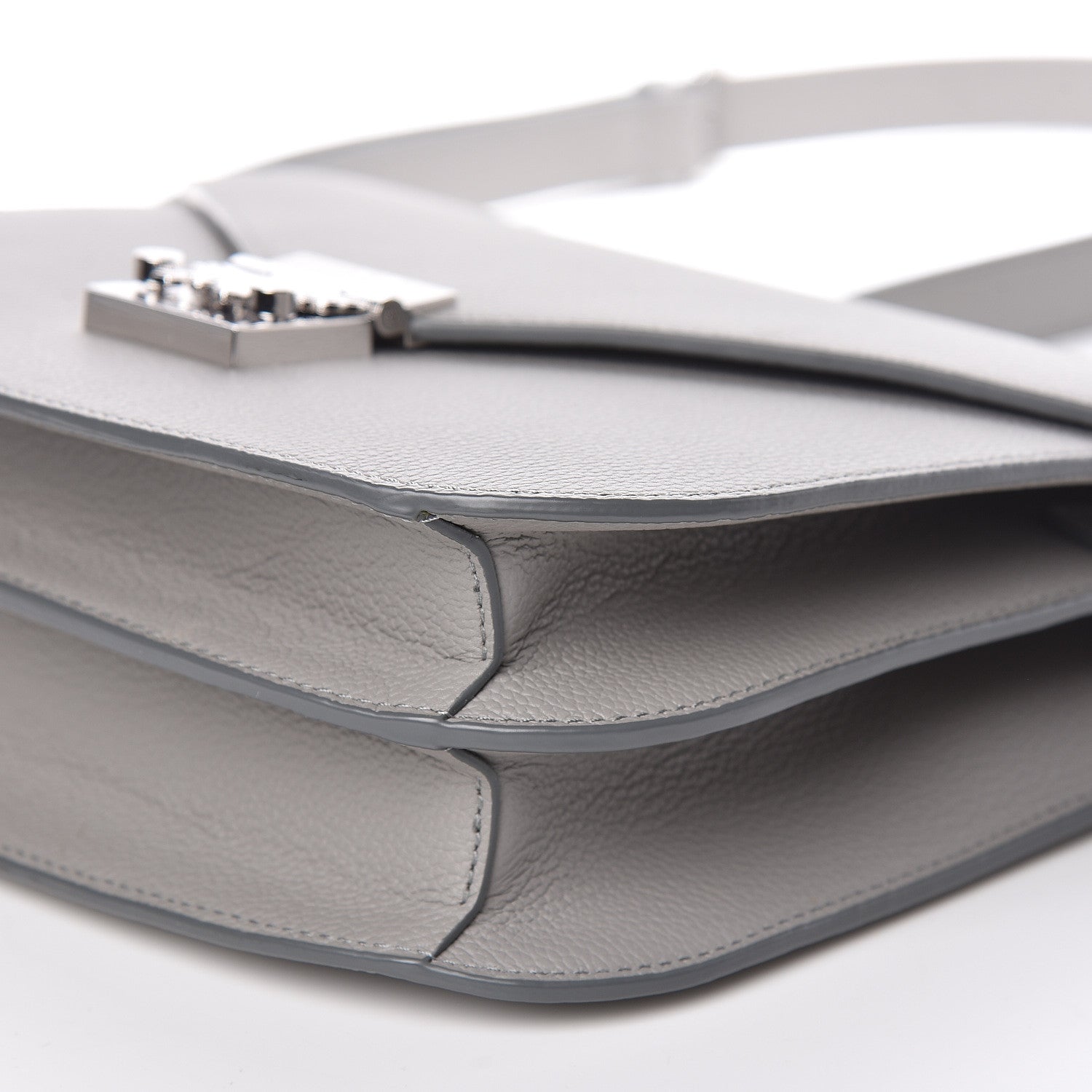 MCM Grained Calfskin Patricia Park Avenue Crossbody Bag Arch Grey 9 of 11