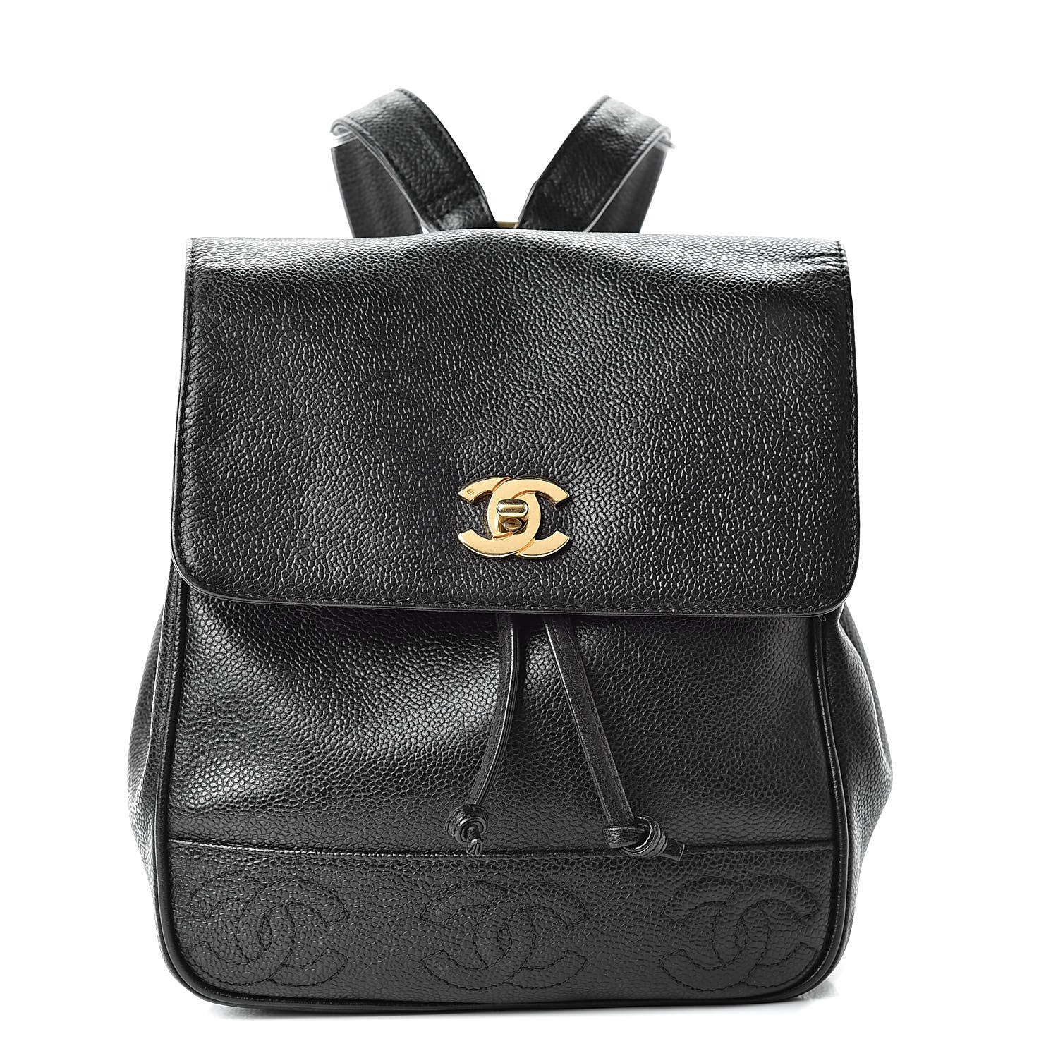 Chanel Caviar CC Backpack Black 1 of 10