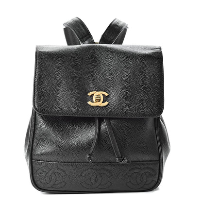 Chanel Caviar CC Backpack Black 1 of 10