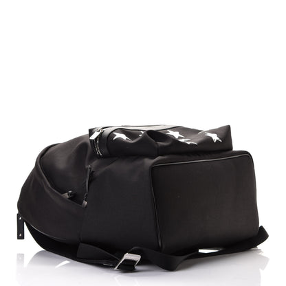 Saint Laurent Canvas Stars Print Hunting Backpack Black Silver 3 of 6