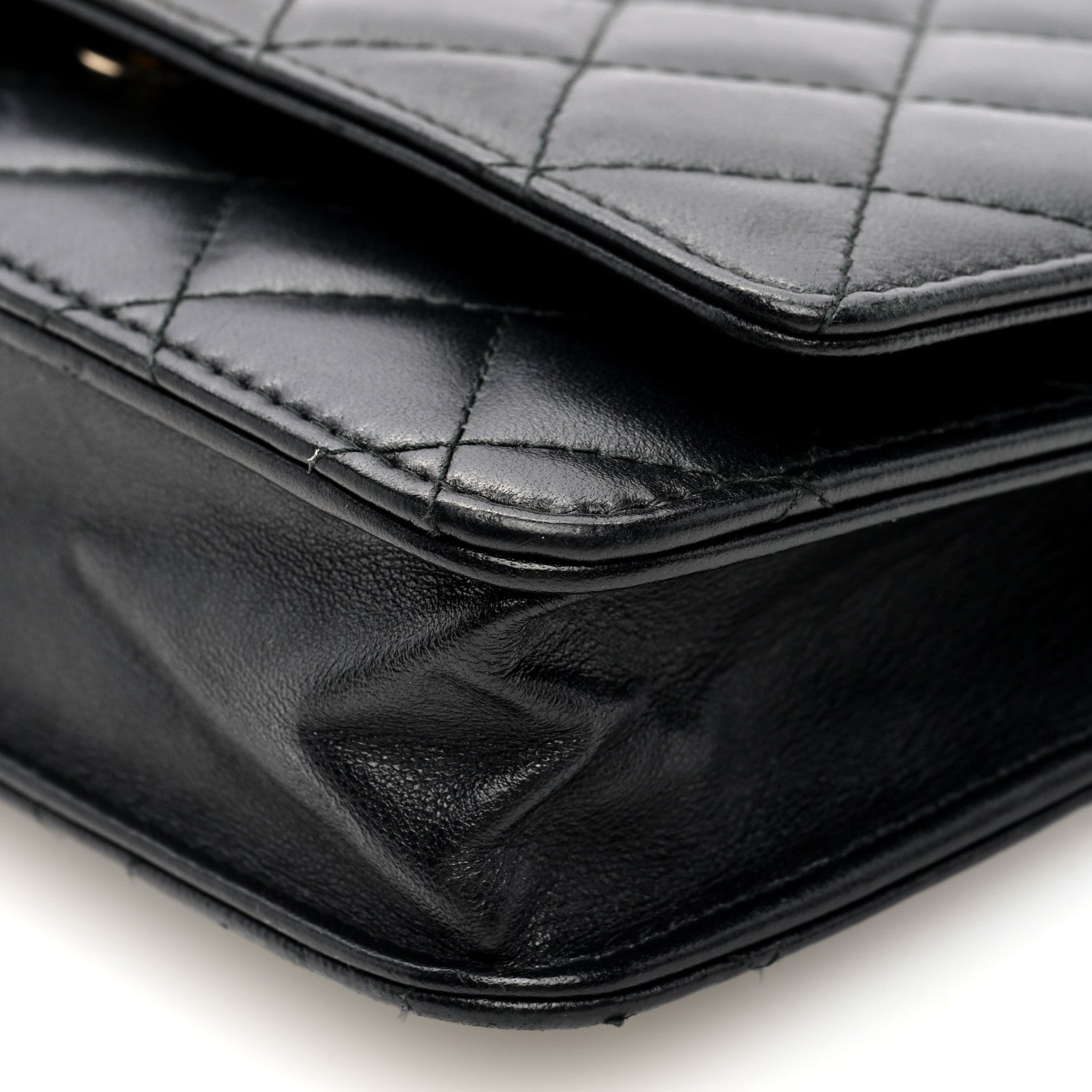 Chanel Lambskin Quilted Trendy CC Wallet On Chain WOC Black 10 of 10