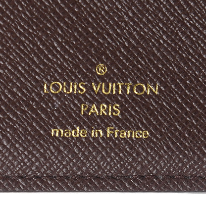 Louis Vuitton Damier Ebene Normandy Compact Wallet Rose Ballerine 7 of 9