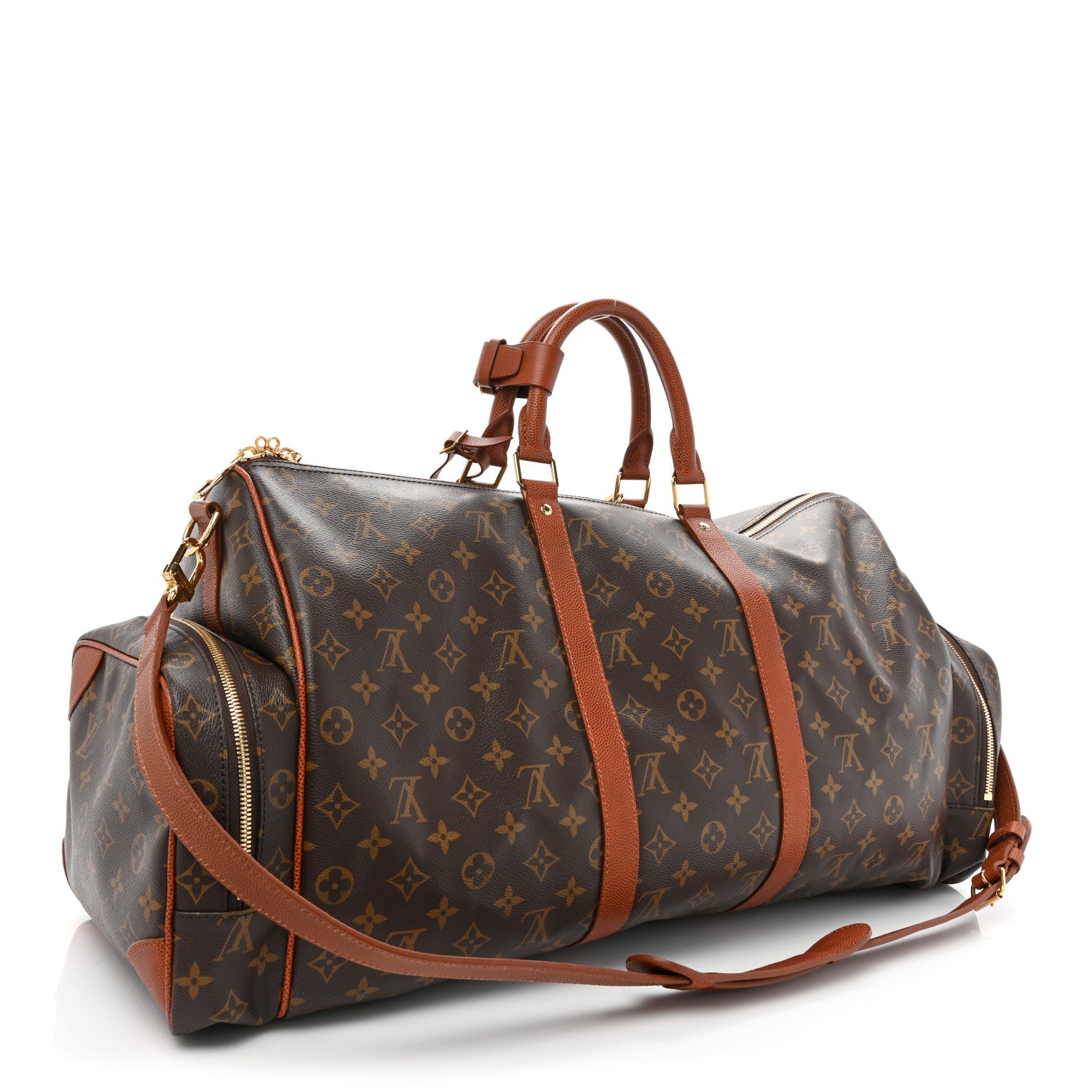 Louis Vuitton X NBA Monogram Grain Cowhide Ball Keepall Trio Pocket Bag 3 of 20