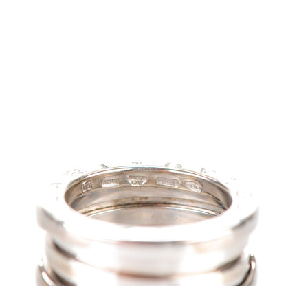 Bulgari 18K White Gold B.Zero1 3 Band Ring 50 5.25 6 of 6