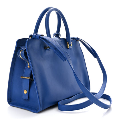 Saint Laurent Calfskin Monogram Baby Cabas Blue Majorelle 2 of 9