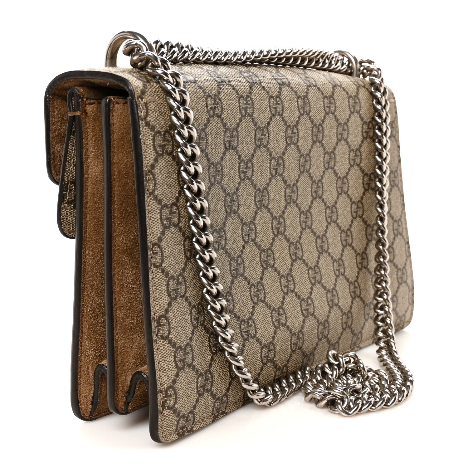Gucci GG Supreme Monogram Small Dionysus Shoulder Bag Taupe 3 of 10