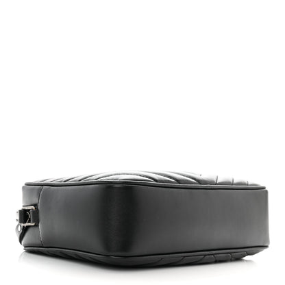 Saint Laurent Calfskin Matelasse Monogram Lou Camera Bag Black 4 of 10
