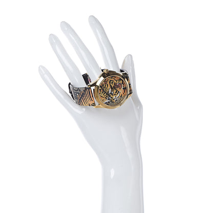 Gucci Stainless Steel Canvas 38mm Le Marche Des Merveilles Bengal Tiger Quartz Watch 2 of 9