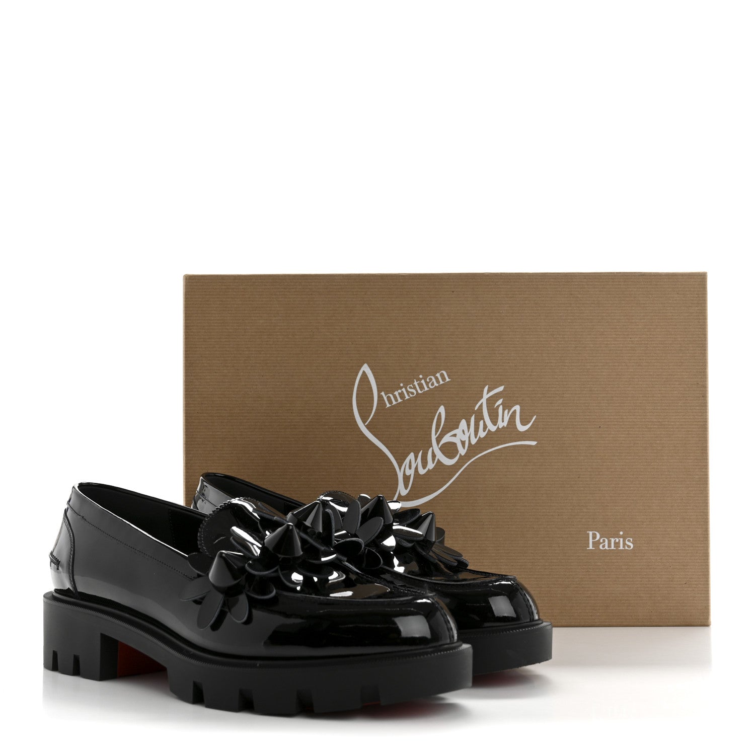 Christian Louboutin Patent Daisy Loafers 40.5 Black 9 of 9