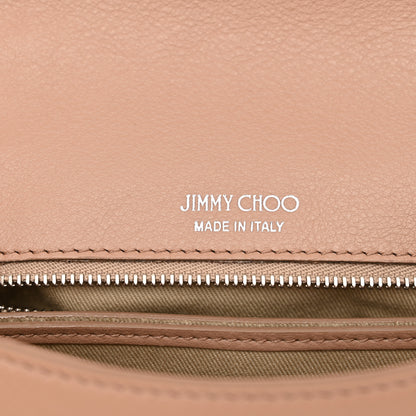 Jimmy Choo Calfskin Crystal Small Cheri Top Handle Bag Powder Pink 6 of 12