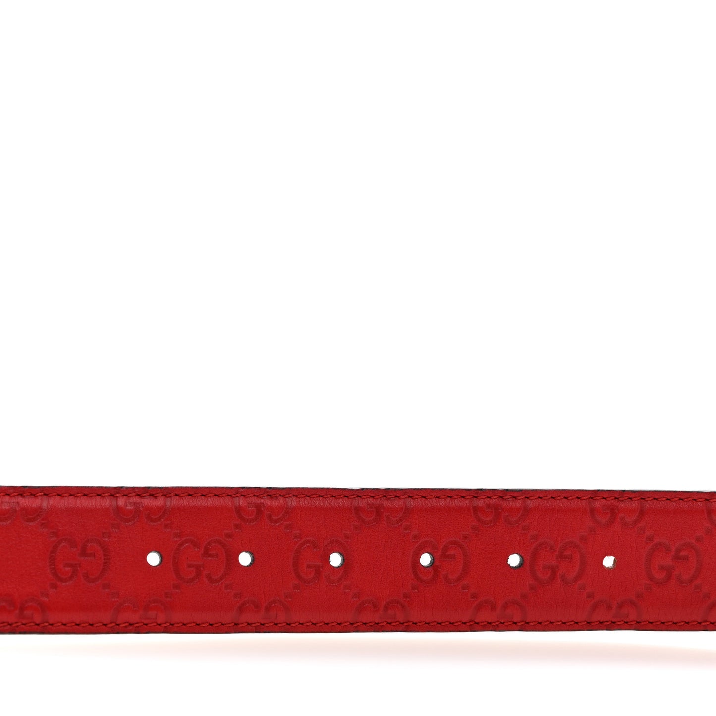 Guccissima Signature Interlocking G 40mm Belt 90 36 Hibiscus Red