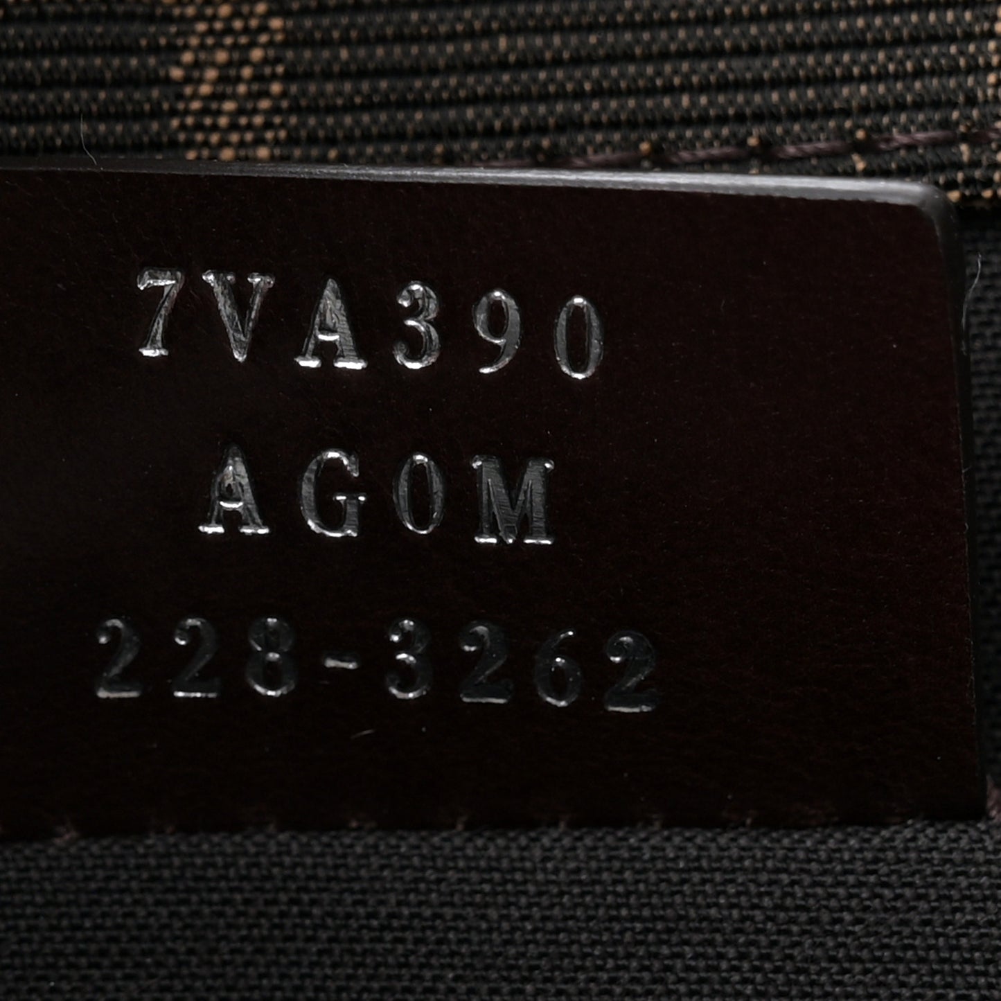 Recycled Fabric Jacquard Vitello Astro FF 1974 Shopping Tote Tobacco Moro Ebano