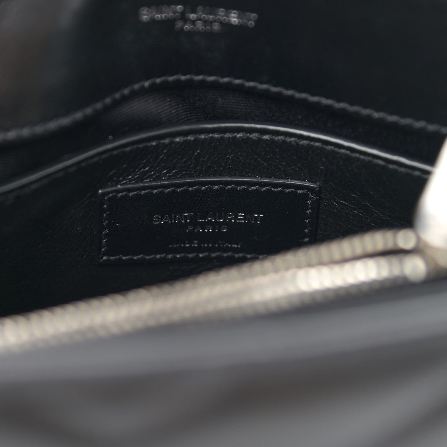 Saint Laurent Calfskin Y Quilted Monogram Small Loulou Chain Satchel Black 6 of 9