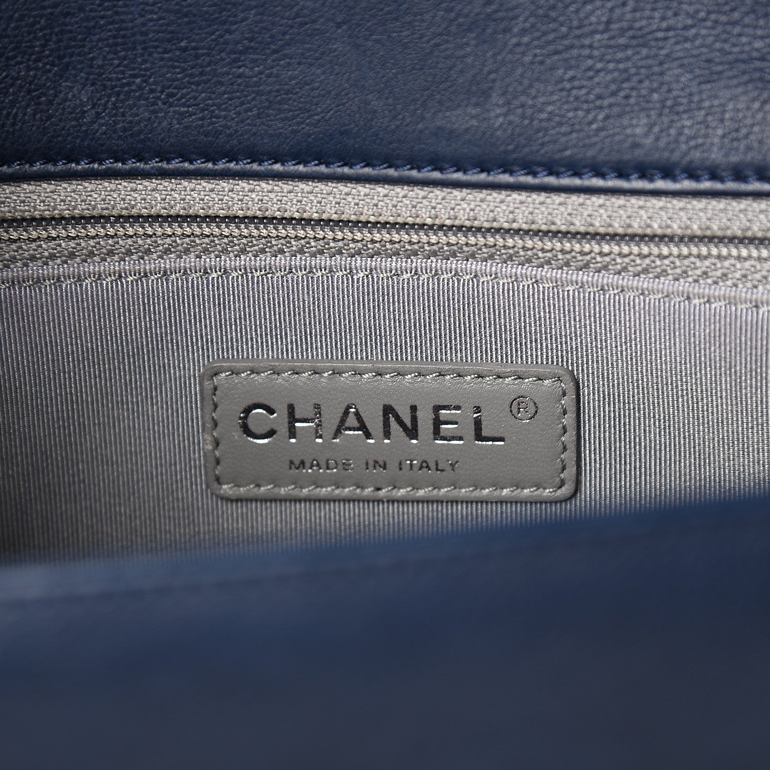 Chanel Calfskin Quilted New Medium Boy Flap Navy 5 of 10