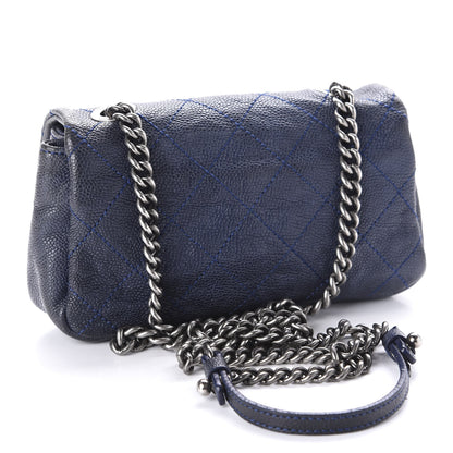 Chanel Caviar Quilted Mini Simply CC Flap Blue 3 of 11