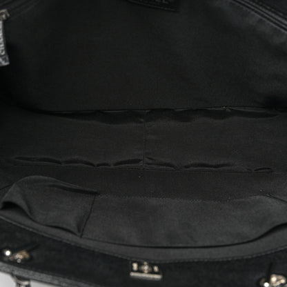 Chanel Caviar Chevron Quilted Large Shopping Tote Black 5 of 15